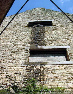 South engine-house - front wall exterior